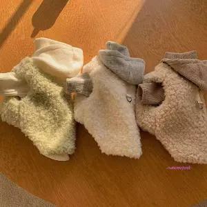 강아지 산책 조끼 겨울 후드 가슴줄 1P 뽀글이 보온abc112