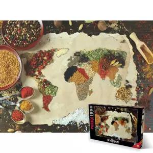 페레 1000피스 직소퍼즐 곡물로 만든 세계지도 세트 액자 그림 취미용 키덜트 선물용 천퍼즐