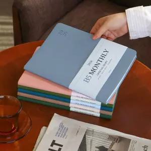 2026 날짜형 월간 업무용 오피셜 B5 먼슬리 다이어리디지인노트 인조가죽 먼노트 먼리 가죽리 만년리 고급