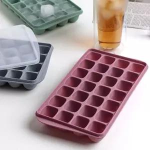 하이볼얼음틀 실리콘 사각 아이스몰드 28구큐브 이유식보관용기 얼음 트레이 얼음통