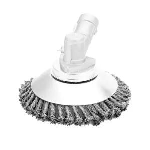 예초기날 제초 농기구 잡초제거 풀베기 스틸와이어 6인치 잔디브러쉬벌초 장비 부품 예초기 원형 제초기