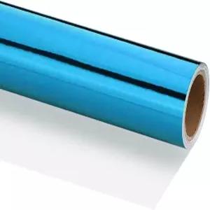 파티킬 메탈릭 포장지 16인치 x 200인치16.4피트 호일 매트 선물 롤 크리스마스 결혼식 생일 여성 남성용