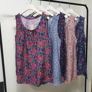 국산 여성 인견 여름나시 홈웨어 웨어 용나시 이지웨어