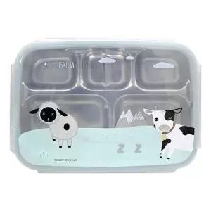 알프스 팜프렌즈 급식판배식 어린이용 접시 식배 어린이식 식그릇 식접시 스텐 스텐레스