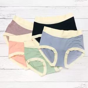 피칸데코 모달 투톤 심리스 5칼라세트 Y존 편한 팬티안나는속옷 무압박 햄라인 헴팬 누디 스팬 여성 여자