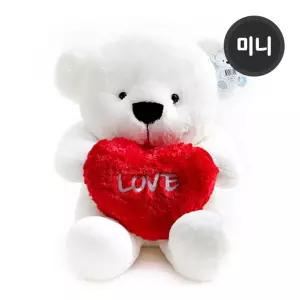 누리베어하트 곰인형 레드(미니 35cm) 동물 봉제 캐릭터 귀여운