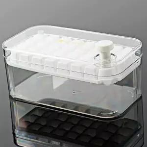 얼음트레이 얼음통 아이스 각통 용기큐브 아이스틀 얼음 양념 보관 스텐 모양