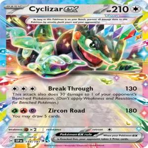 포켓몬 Cyclizar ex 159 /191 급증하는 불꽃 u2013 테라 더블 레어 포일 싱글 카드