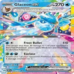 포켓몬 글래스온 ex 026 /131 u2013 프리즘 에볼루션 더블 레어 포일 싱글 카드