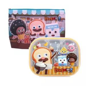 피앤디 브레드이발소 쿠킹 가방스텐 식판 도시락세트영아 어린이집 유치원 키즈