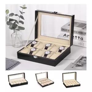 키밍 고급 시계보관함 6구 10구 12구 케이스 정리함대 거치대 상자 워치 스탠드 진열장 수납함 박스 진열대