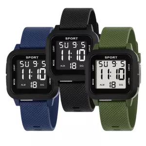 전자 뉴 스퀘어 정장 패션 디지털 학생 남자 남성 여성 여자 손목 시계 아날로그 초침 밴드 사각 데일리 커