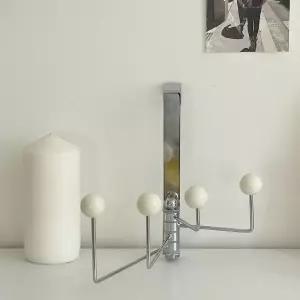 회전형 옷걸이 행거 도어 후크 4구 자바라 방문 바지 가방