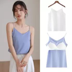 실크사틴 캡 나시 131-000024 끈나시 여성티셔츠 민소매 여성 여자