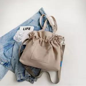 캔버스 복조리형 여자 숄더백 3컬러 여름가방 캐주얼여성백 여대생데일리룩 일상룩