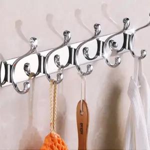 고급 스텐레스 인테리어 실버후크 벽걸이후크 후크 고리 디자인 부착식 식행거 소품