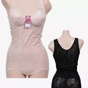 플라워 레이스 이중보정 인견 B컵 노몰드 올인원여성 여자 속옷 B올인원
