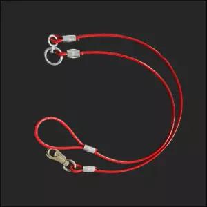 제이제이펫 국산 코팅 와이어 8mm 빨강 개줄 리드리드줄 강아지 산책 애견 체인 대형견 용품 개리드