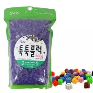 (이지툭툭블럭) 9mm 리필 500g_청보라나노블록 디폼 미니 툭툭 이지툭툭 놀이 세트 어린이선물 만들기