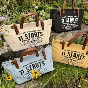 빈티지 레터링 포인트 빅사이즈 토트백 학원가방 여름휴가 데일리에코백 심플한디자인