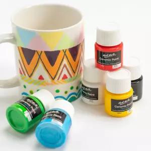 도자기물감 6색세트 핸드페인팅 UATCR0110 색칠 꾸미기