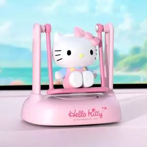 헬로키티 솔라 스윙 차량용 방향제캐릭터 미니 쏠라 피규어 용어 규어 용방향제