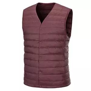 데피 다운 보카시 브이넥 조끼(DW931) 와인 등산 패딩 패션 겉옷 점퍼 스포츠 단체 이너 데일리