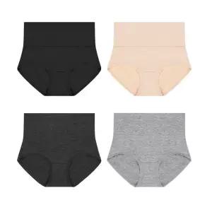 아랫배정리 모달 복대팬티 4종세트 여성 사각 여자사각 삼각 뱃살 보정 언더웨어 똥배속옷