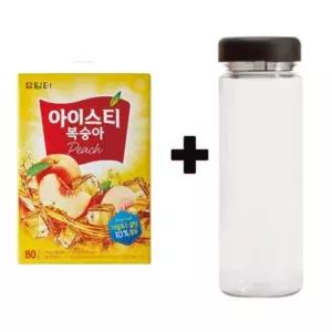 담터 복숭아 아이스티 80Tx1개+워보틀분말 음료 아이스차 시원달달 달달 홍차 분말 가루