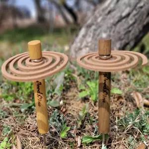우드나인 원목 감성 캠핑 모기향거치대 원형 스틱보관함 용품 연소대 연소 받침 모기향통 받침대