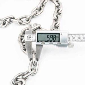 304 스테인레스 링크 체인 바인딩 용접 8MM 계량기 직경 반려동물 스틸 리프팅 짧은 산업