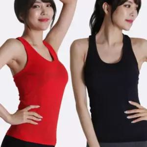 이돕 심리스 슬림 서포트 탑나시운동복 여성스포츠 민소매