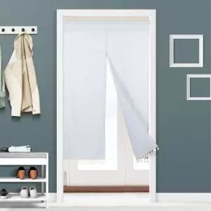 주방 현관 화장실 가리개 트임형 가림막 커튼 하늘색 출입문 발코니 방문 세탁실