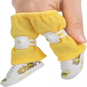 미니 핑거 스케이트보드 신발 무릎 보호 패셔너블한 스포츠 팬츠 스케이트보더용 정장노란색