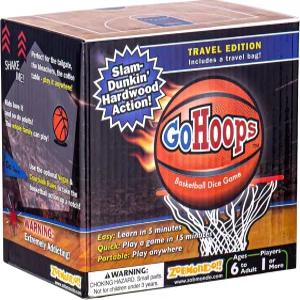 조브몬도!! GoHoops 농구 주사위 게임 팬 가족 를 위한 집에서 또는 여행을