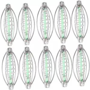 여수 봄 낚시 미끼 케이지 10개 덫 견고한 스테인리스 잉어 바구니 홀더 거친 피더 물고기 액세서리 브림