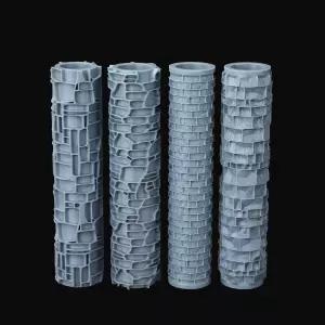 DND 지형 텍스처 롤러 u2013 던전 앤 드래곤 시나리오 조각 RPG 액세서리 도구 워게임 환경 현실감 있는