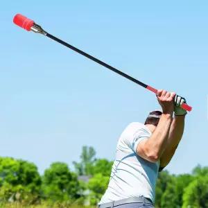 HHGOLF 골프 스윙 트레이너 템포 연습을 위한 트레이닝 보조 도구 웨이트 클릭 스틱이 근력 강화 리듬 개선