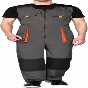 수시미안 남성용 민소매 커버롤 다기능 기계 작업복 스타일리시 오버롤 카고 점프수트