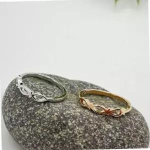 큐빅 물고기 레이어드 행운재물 반지 커플 우정링