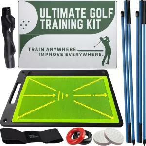 6in1 골프 트레이닝 보조 도구 디봇 보드 그립 트레이너 스윙 얼라인먼트 스틱 남녀 액세서리 실내 및 실외