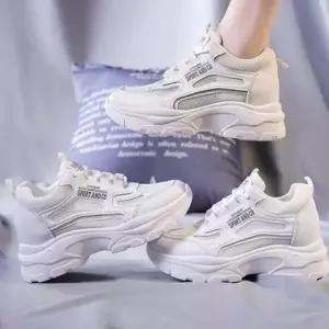 메쉬 키높이 어글리 운동화 여성 굽높은 런닝화 신발