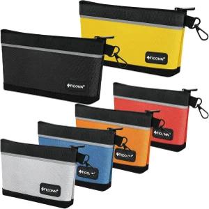 지퍼가 달린 티콘 공구 파우치 1680D 옥스포드 소형 가방 정리함 및 보관용 방수 유틸리티 지퍼 파우치6팩