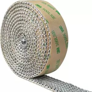 스토브 개스킷 테이프 나무 난로 및 벽난로용 자가 접착 플랫 1 너비 72 길이 고온 저항성 유리