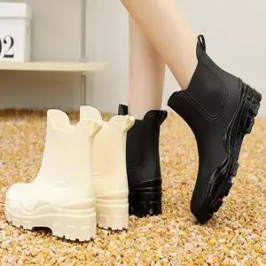 비오는날 신발 베이직 방수 작업화 패션장화 여성장화