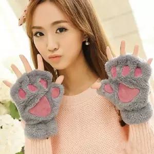 [하프클럽/]여자 파티 코스튬 할로윈 용 장갑 소품 고양이 손