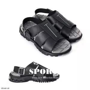 남성 샌들 가죽 크럭스 슬리퍼 여름 사무실병원실내화 WFHRU9K