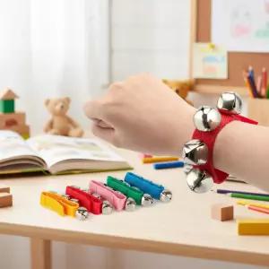 캐스B 율동방울 5종세트 손목밴드 방울 쉐이커 셰이커 게임소품 공연 음악 딸랑이 학예회