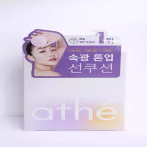 Athe 비건 릴리프 라이팅 톤 업 선쿠션 미스티퍼플 SPF50+ 12g 1개