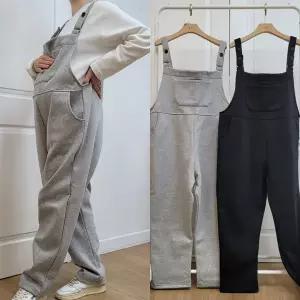 [보리보리/마미누리]임산부 면 기모 멜빵바지 겨울 임부복 임부 멜빵팬츠